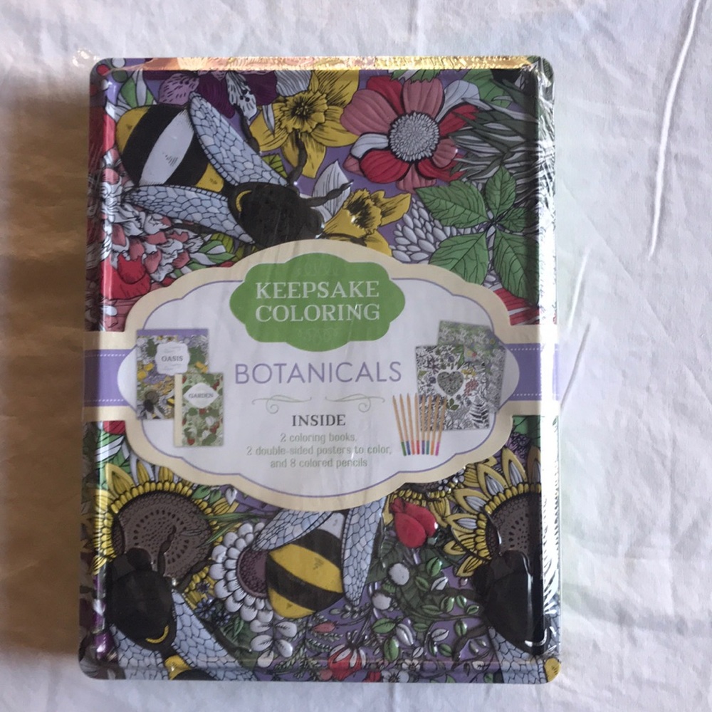 Coloring book kit botanicals